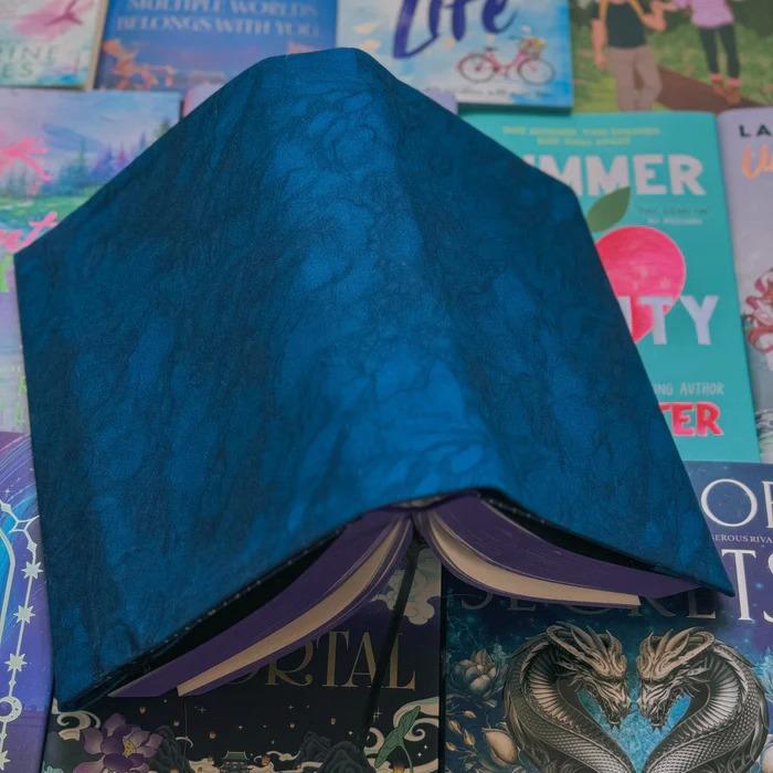 Sapphire Sea Large Dust Jacket  by Charlie and Fox at Abbey's Bookshop, 