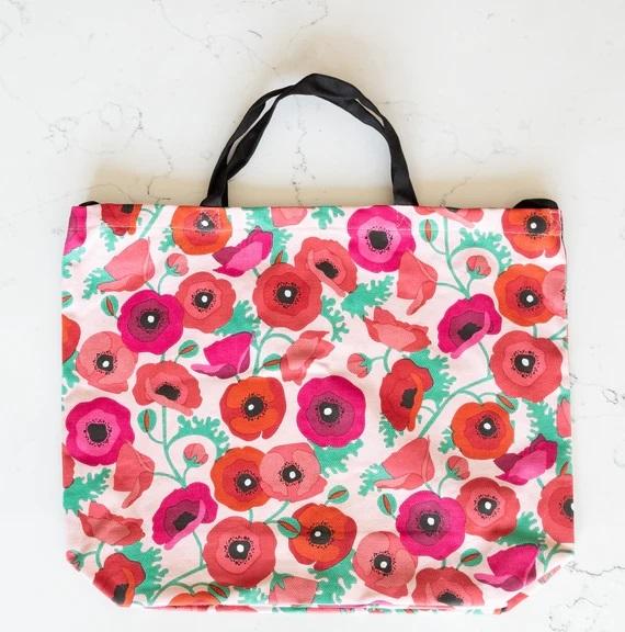 Poppies (Cotton Tote Bag)  by AllGifts at Abbey's Bookshop, 