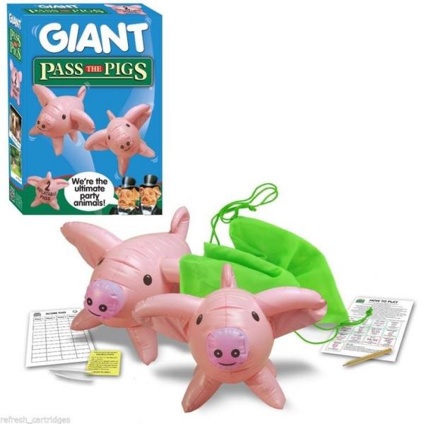 Pass the Pigs: Giant Inflatable  by Game at Abbey's Bookshop, 