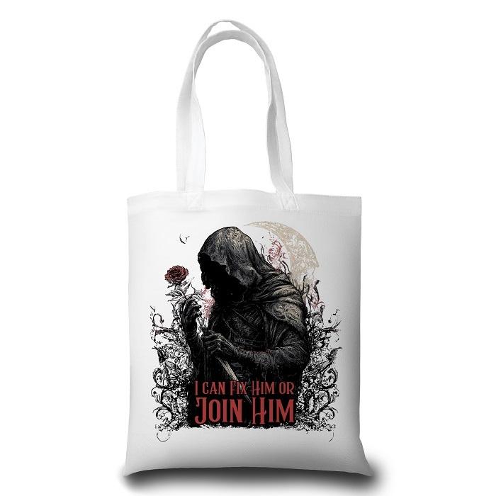 I Can Fix Him Tote Bag  by Artico at Abbey's Bookshop, 