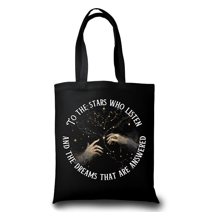 To the Stars Who Listen Tote Bag  by Artico at Abbey's Bookshop, 