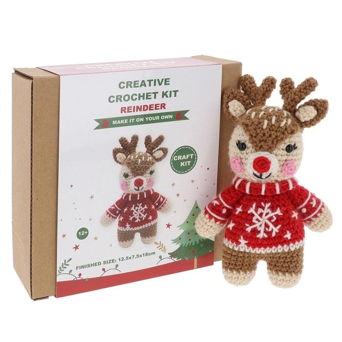 Xmas Reindeer (Creative Crochet Kit)  by Christmas Arts and Crafts at Abbey's Bookshop, 
