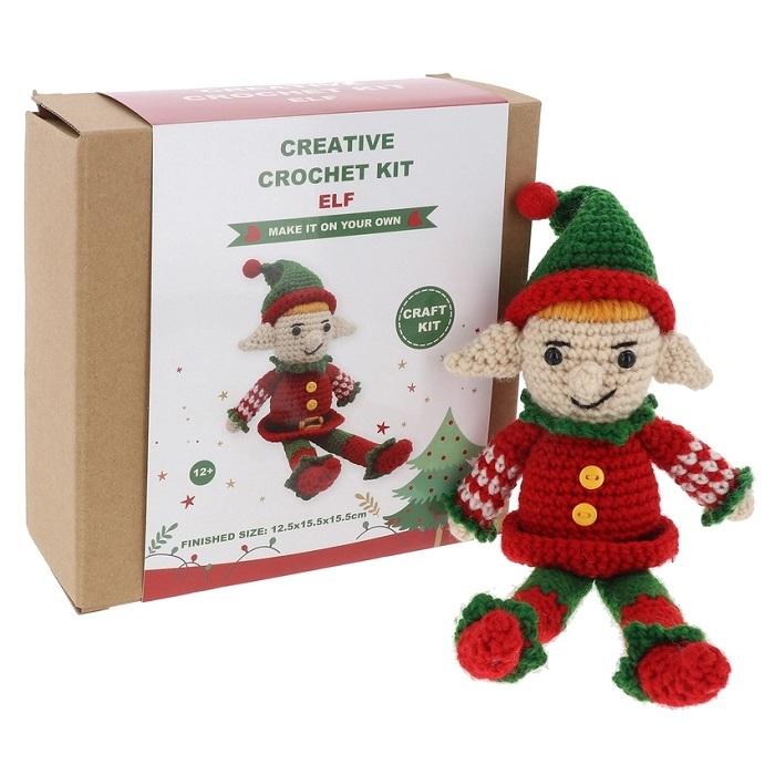 Xmas Elf (Creative Crochet Kit)  by Christmas Arts and Crafts at Abbey's Bookshop, 