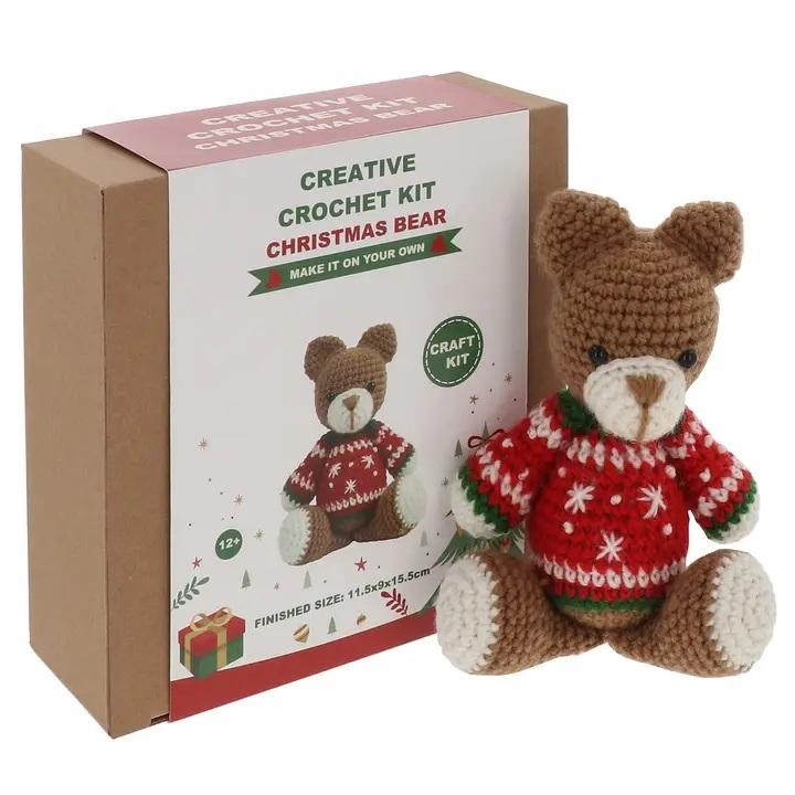 Xmas Bear (Creative Crochet Kit)  by Christmas Arts and Crafts at Abbey's Bookshop, 