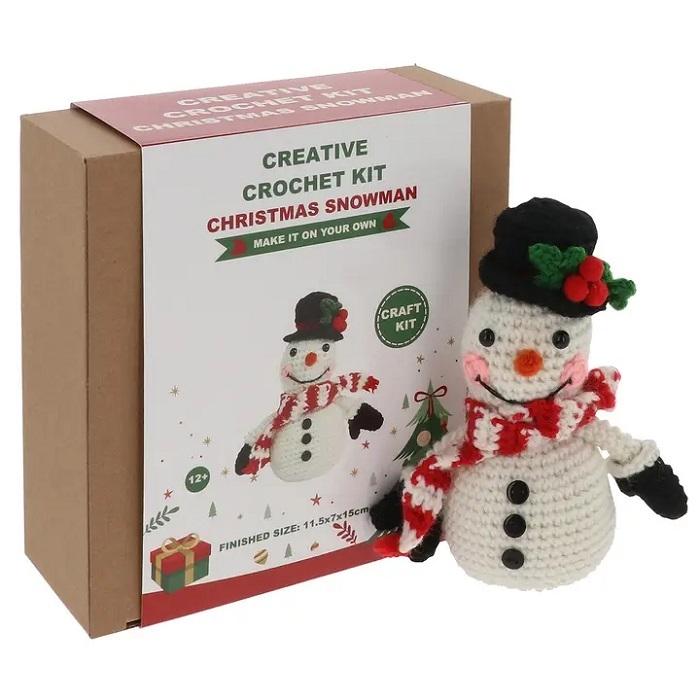 Xmas Traditional Snowman (Creative Crochet Kit)  by Christmas Arts and Crafts at Abbey's Bookshop, 