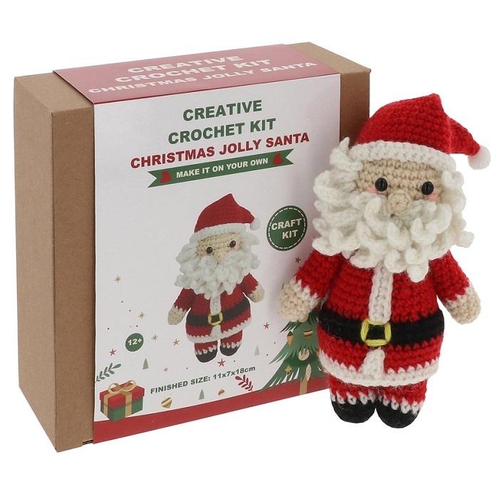 Xmas Jolly Santa (Creative Crochet Kit)  by Christmas Arts and Crafts at Abbey's Bookshop, 