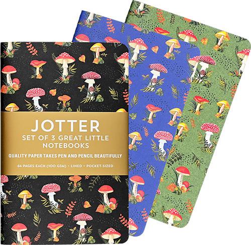 Mushrooms Jotter Notebook (Set of 3)