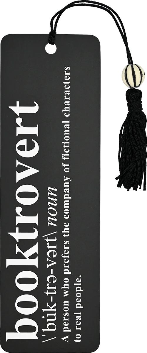 Booktrovert (Beaded Bookmark)