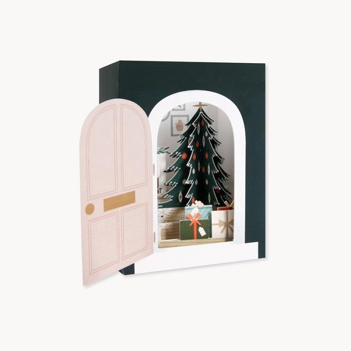 Christmas Room Pop-Up Christmas Card  by Vevoke at Abbey's Bookshop, 