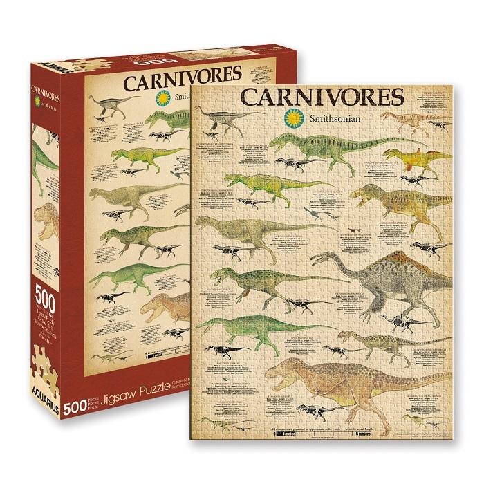Carnivore Dinosaurs (Jigsaw Puzzle 500 Piece)  by Jigsaw Puzzle at Abbey's Bookshop, 