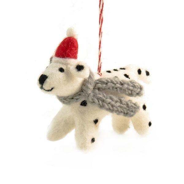 Dog Spot (Handmade NZ Wool Felt Decoration)  by Vevoke at Abbey's Bookshop, 