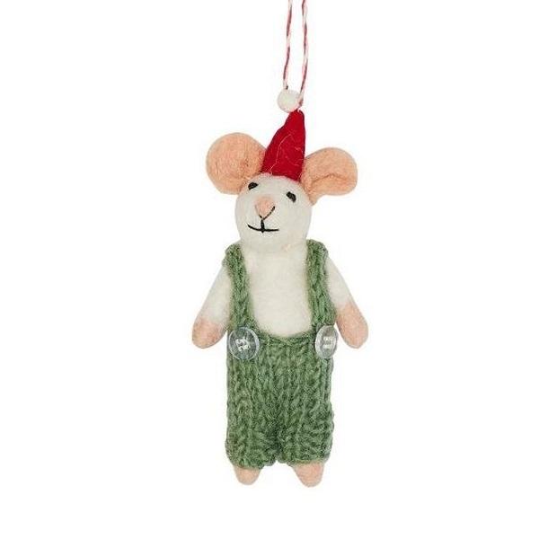 Mouse Miles (Handmade NZ Wool Felt Decoration)  by Vevoke at Abbey's Bookshop, 