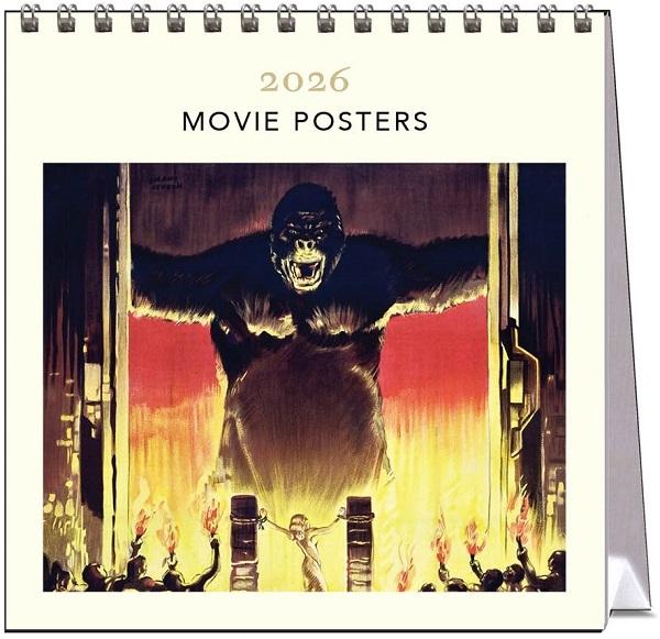 Movie Posters 2026 Desk Calendar (15.8 x 16.3 cm)  by Vevoke at Abbey's Bookshop, 