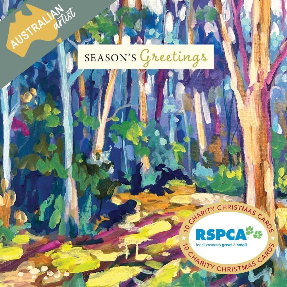 Australian Christmas Gums (10 Charity Christmas Card Pack)