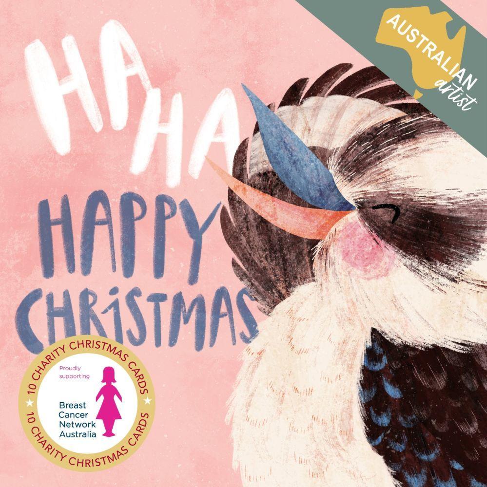 Laughing Kookaburra (10 Charity Christmas Card Pack)