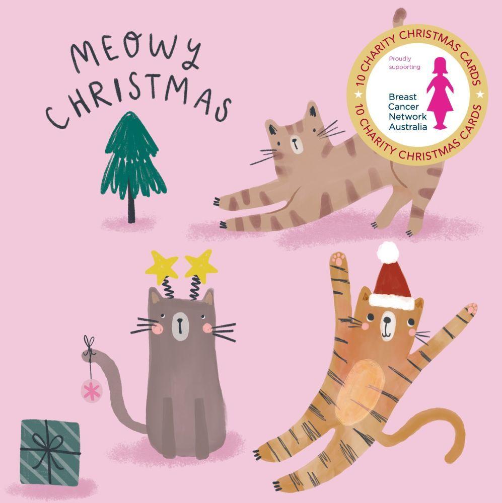 Meowry Christmas (10 Charity Christmas Card Pack)