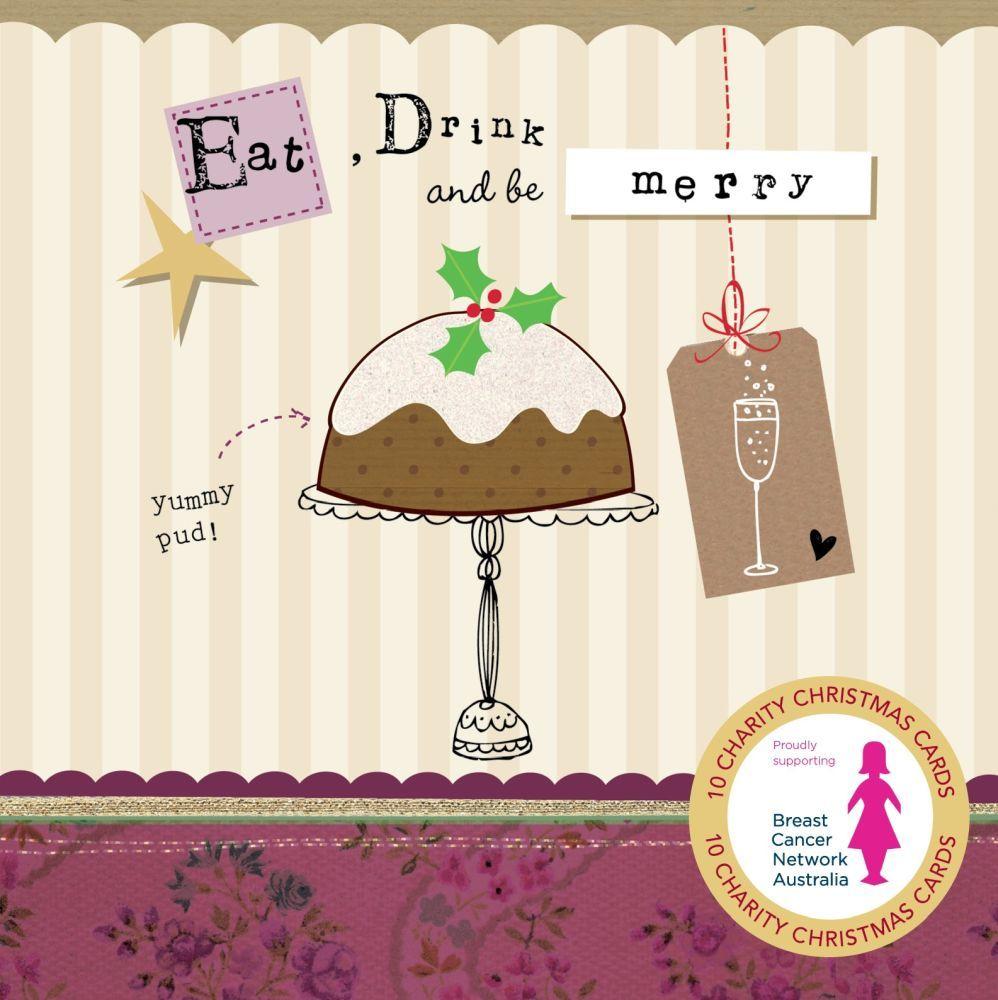 Eat, Drink and be Merry (10 Charity Christmas Card Pack)