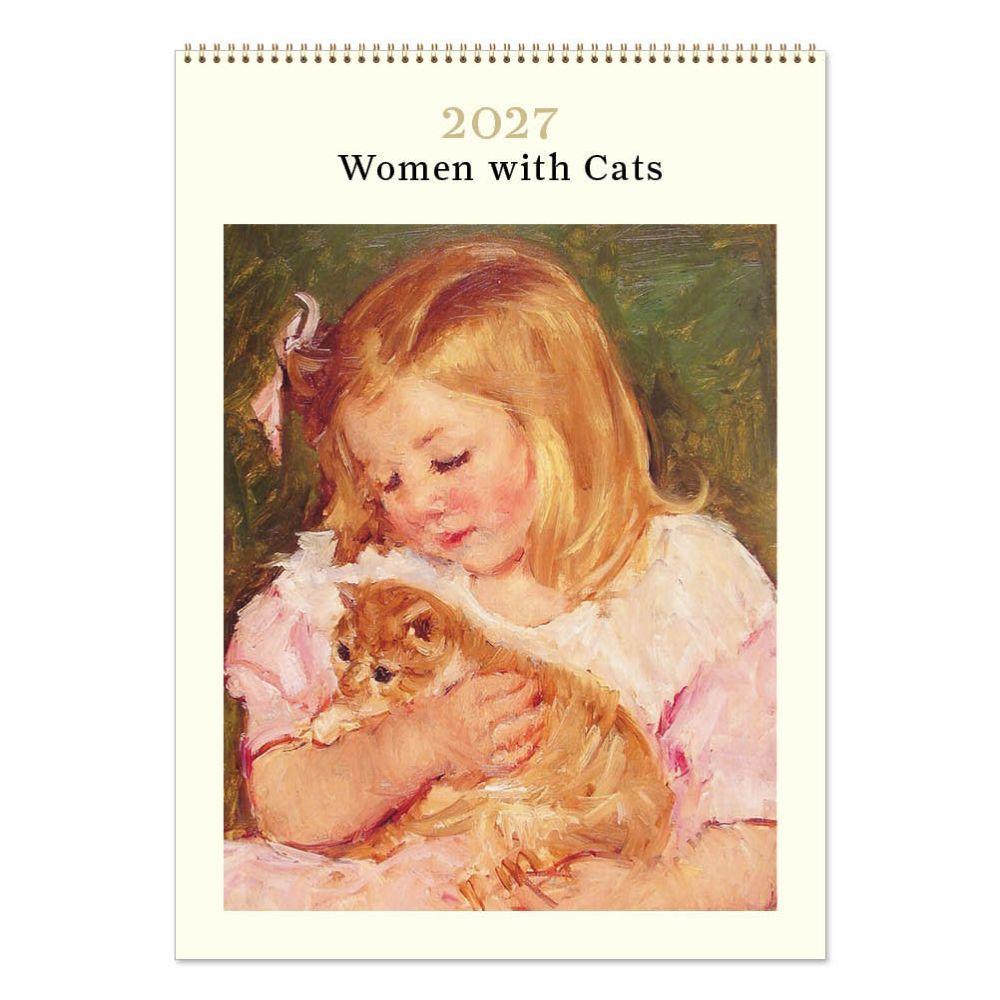 Women with Cats 2027 Calendar (Medium 24 x 34cm)