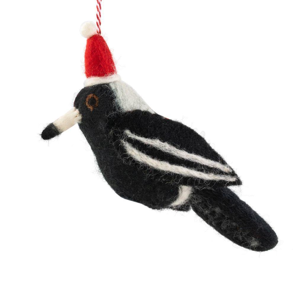 Maggie Magpie (Handmade NZ Wool Felt Decoration)