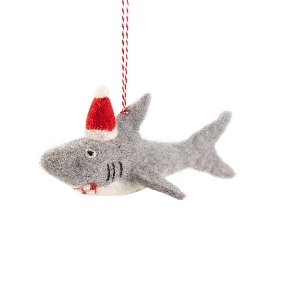 Shark Steve (Handmade NZ Wool Felt Decoration)