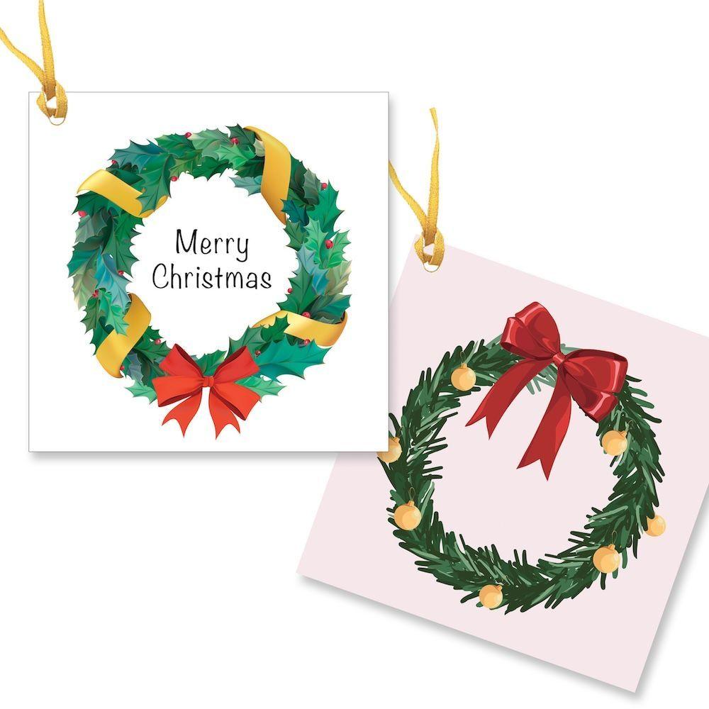 Wreaths (10 Christmas Tags)