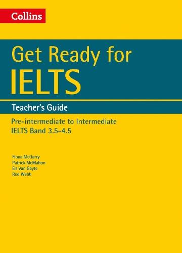 Collins Get Ready for IELTS Pre Intermediate Teachers Book & CD PRICE ONLY WHILE STOCK LASTS  by Fiona McGarry at Abbey's Bookshop, 