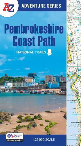 Pembrokeshire Coast Path: With Ordnance Survey Mapping  by A-Z Maps at Abbey's Bookshop, 