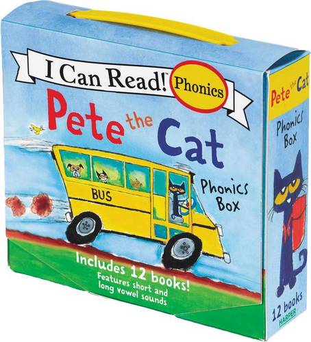 Pete The Cat Phonics Box: Includes 12 Mini-Books Featuring Short and Long Vowel Sounds  by James Dean at Abbey's Bookshop, 
