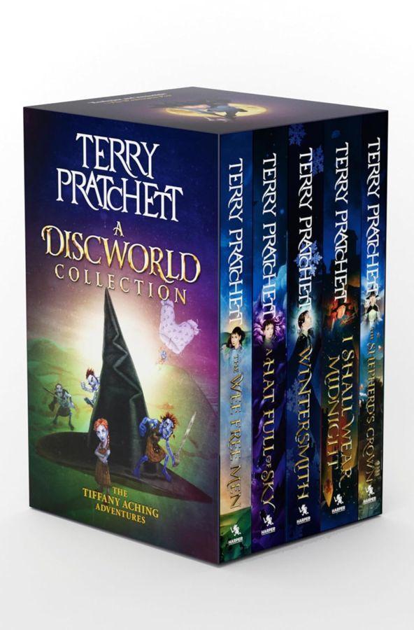 Terry Pratchett: A Discworld Collection: The Tiffany Aching Adventures: The Wee Free Men, a Hat Full of Sky, Wintersmith, I Shall Wear Midnight, the Shepherd's Crown  by Terry Pratchett at Abbey's Bookshop, 