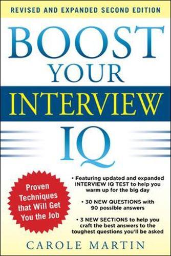 Boost Your Interview IQ 2/E  by Carole Martin at Abbey's Bookshop, 