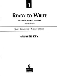 Ready to Write 3: Answer Key PRICE ONLY WHILE STOCK LASTS  by Karen Louise Blanchard at Abbey's Bookshop, 