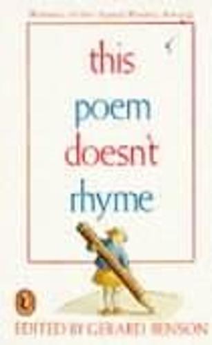 This Poem Doesn't Rhyme  by Gerard Benson at Abbey's Bookshop, 