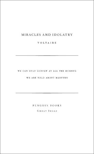 Miracles and Idolatry  by Voltaire at Abbey's Bookshop, 