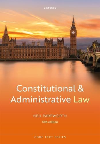 Constitutional and Administrative Law  by Neil Parpworth at Abbey's Bookshop, 