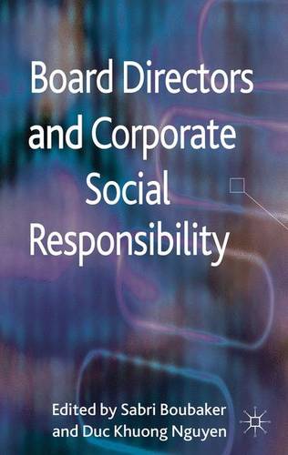 Board Directors and Corporate Social Responsibility  by S. Boubaker at Abbey's Bookshop, 