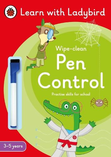 Pen Control: A Learn with Ladybird Wipe-Clean Activity Book 3-5 years: Ideal for home learning (EYFS)  by Ladybird at Abbey's Bookshop, 