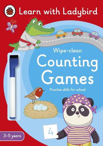 Counting Games: A Learn with Ladybird Wipe-clean Activity Book (3-5 years): Ideal for home learning (EYFS)  by Ladybird at Abbey's Bookshop, 
