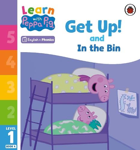 Learn with Peppa Phonics Level 1 Book 4 – Get Up! and In the Bin (Phonics Reader)  by Peppa Pig at Abbey's Bookshop, 