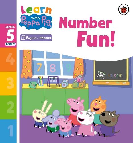 Learn with Peppa Phonics Level 5 Book 9 – Number Fun! (Phonics Reader)  by Peppa Pig at Abbey's Bookshop, 