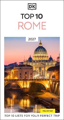 DK Top 10 Rome: Top 10 lists for your perfect trip, plus an all-weather folded map  by DK Travel at Abbey's Bookshop, 