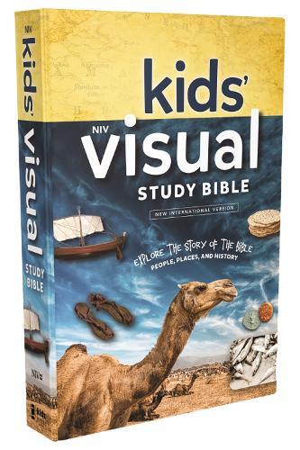 NIV, Kids' Visual Study Bible, Hardcover, Blue, Full Color Interior: Explore the Story of the Bible---People, Places, and History  by Zondervan at Abbey's Bookshop, 