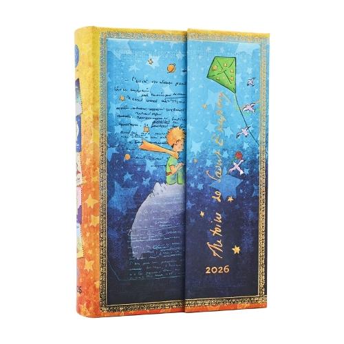 2026 Saint-Exupéry, The Little Prince (Embellished Manuscripts Collection) Mini 12-month Day-at-a-Time Hardcover Flexi Dayplanner 2026 (Wrap Closure)  by Paperblanks at Abbey's Bookshop, 
