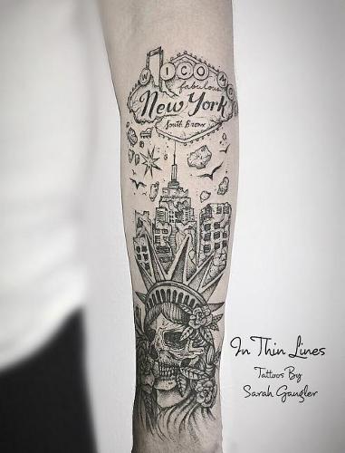 In Thin Lines: Fine Line Tattoo Works of Sarah Gaugler  by Sarah Gaugler at Abbey's Bookshop, 