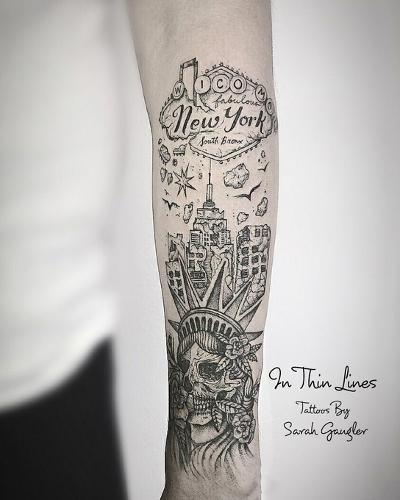 In Thin Lines: Fine Line Tattoo Works of Sarah Gaugler  by Sarah Gaugler at Abbey's Bookshop, 