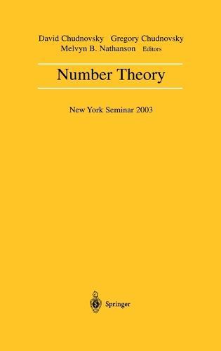 Number Theory: New York Seminar 2003  by Bent Orsted at Abbey's Bookshop, 