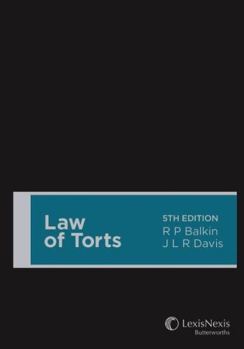 Law of Torts  by Balkin & Davis at Abbey's Bookshop, 