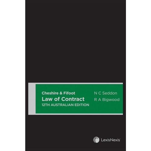 Cheshire & Fifoot Law of Contract, 12th Australian edition