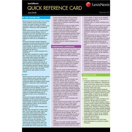 Quick Reference Card: Criminal Law for Common Law States  by M Ilanli at Abbey's Bookshop, 