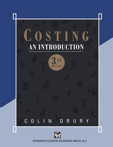 Costing: An Introduction  by Colin Drury at Abbey's Bookshop, 