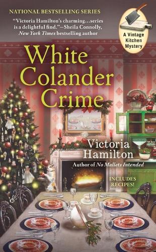 White Colander Crime: Vintage Kitchen #5  by Victoria Hamilton at Abbey's Bookshop, 